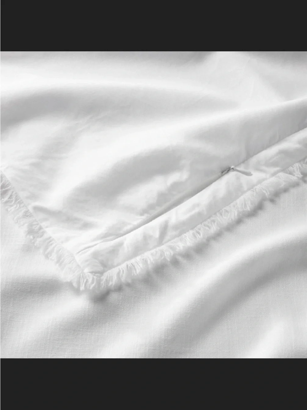 White Cotton Linen Duvet Cover Set - Neutral Bedding